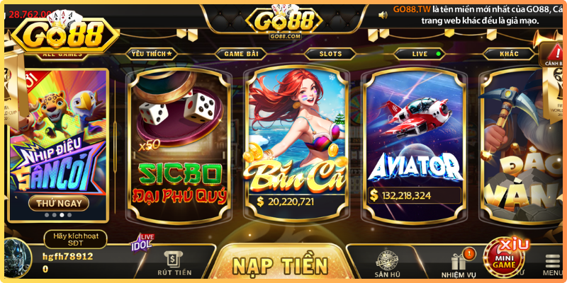 Lợi ích không thể bỏ lỡ khi game thủ tiến hành tải app Go88